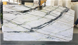 Clivia White Green Marble Slab Tile In China Stone Market