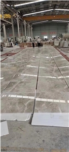 Dora Cloud Grey Marble Stone Polished Floor Tiles