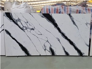 Calacatta White Quartz Stone Artificial Stone Slab