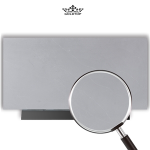 Goldtop OEM/ODM 4069 Grey Quartz Double Sink Vanity Tops