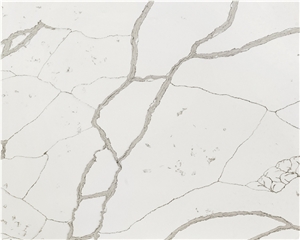 Goldtop OEM/ODM Calacatta White Statuario Elisno Quartz Slab