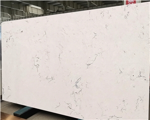 Goldtop OEM/ODM Marble Series Winky White Quartz Slab