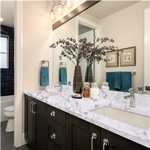 Hotsale Bathroom Vanity With Topmounted & Undermounted Sinks