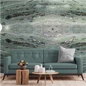 Goldtop Green Cold Ice Jade Marble Floor Tiles For Home