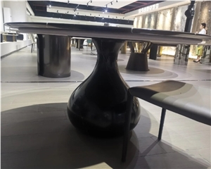 Luxury Marble Top Dining Table Round Marble Dining Table