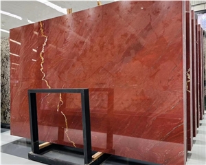 Natural Customized Natural Red Stone Red Quartzite Slab