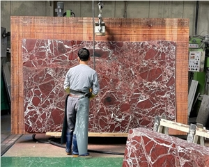 Natural Red Stone Rosso Levanto Marble Slabs Tiles