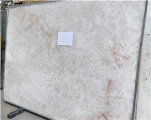 Polished Cristallo White Quartzite Slabs