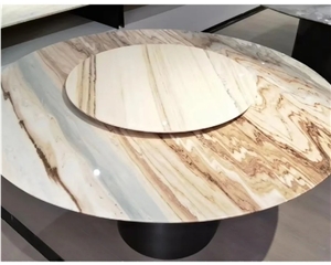 Stone Dining Table White Round Marble Dining Table Top