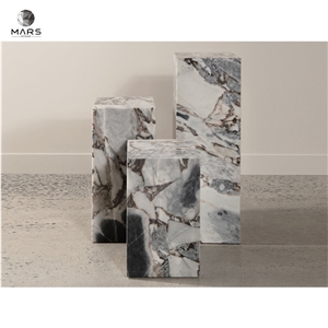 Marble Stone Square Cube Display Stand Marble Plinth