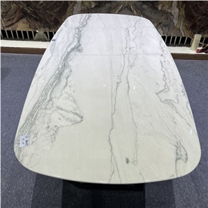 Brazil Calacatta White Quartzite Natural Table Tops