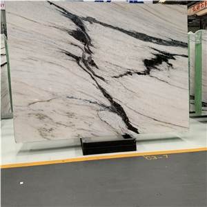 China Panda White Marble Slabs For Flooring And Wall Decor