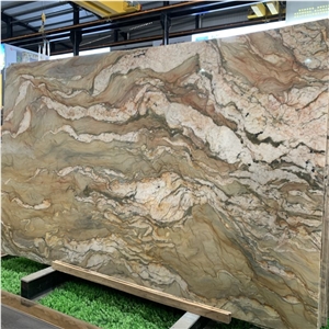 Cut To Size Fusion Quartzite Slabs And Tiles For House Decor