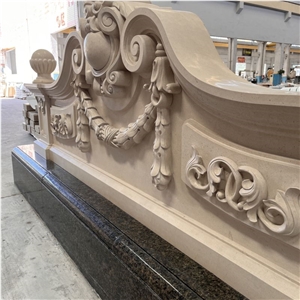Factory Direct Supply Customized Limestone Carving For Hotel