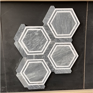 Factory Price Grey Marble Mosaic Tiles For Interior Walling