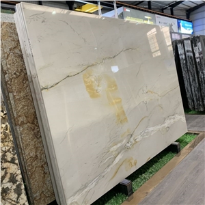 Infinity White Quartzite Slabs For Wall And Floor Decor
