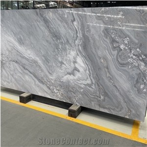 Luxury Palissandro Blue Marble Slab For Hotel And Villas