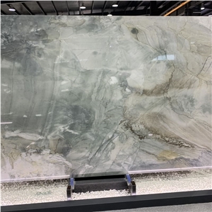 Natural Aquabella Quartzite Slab & Tile For Background Wall
