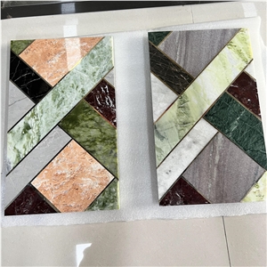 Natural Marble Flower Tray Multicolor Marble Tray
