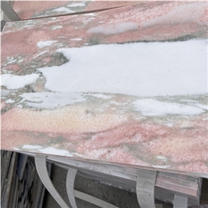 Natural Pink Marble Tiles For Interior Wall And Floor Design