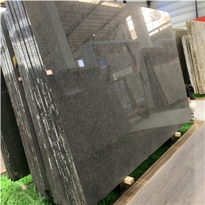 Polished Black Diamond Granite Slab For Indoor Flooring Tile