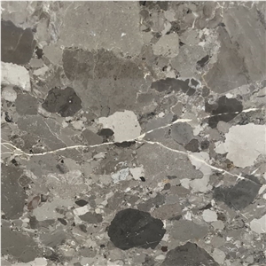 Polished Ceppo Grigio Conglomerate Slabs Floor Tiles