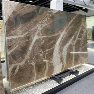 Polished Slabs Volupia Red Quartzite For Wall And Floor Tile