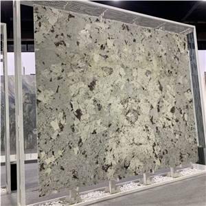 Snow Mountain Blue Granite Slabs For Bookmatch Wall Tiles