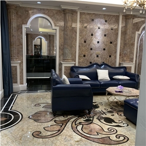 Versailles Gold Marble Slabs For Livingroom Wall Floor Tiles