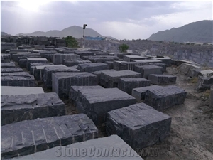Black Galaxy Granite Blocks , Quarry  , India