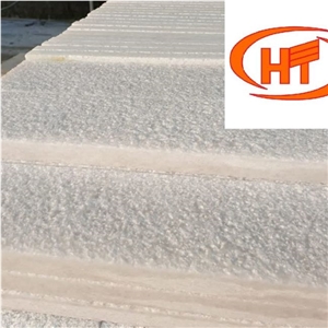 Wholesale Vietnam Crystal White Marble Tiles Bush Hammer Supplier