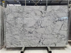 Luxury Brazil Grey Marble Slabs Stone Calacatta Grey Slab