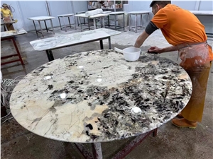 Marble Restaurant Table Tops Stone Dover White Cafe Work Top