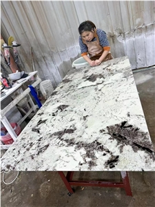 Stone Restaurant Table Tops Marble Carrara Dining Table Top