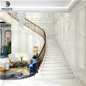 China White Carrara Marble For Interior Tiles And Flooring