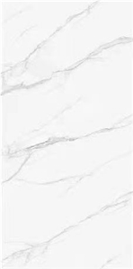Matt White Marble-Look Tile Sintered Stone Slabs