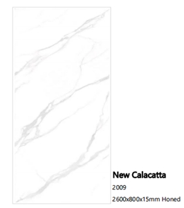 New Calacatta White Sintered Stone Artificial Stone Slab