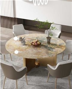 CHINA NEVERLAND RANCH  Grey Beige Marble Table Top