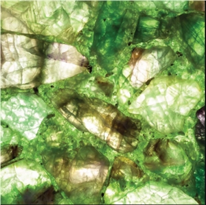 Fluorite Semiprecious Stone Slab, Gemstone Product