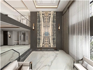 Turkey Silver Onyx Background Wall, Luxury Decoration