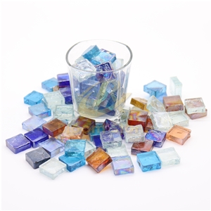 1×1 Square Mosaic Glass Pieces