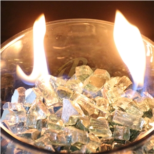 Aqua Blue Fire Pit Glass Chips For Fire Pit