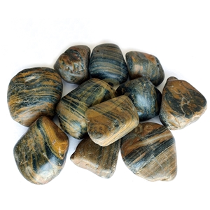 A Grade Polished Stripe Pebble Stone