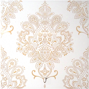 Serie Oro- Hand Painted Ceramic Tiles, Wall Murals