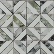 Cold Jade Marble Mosaic Tiles Design