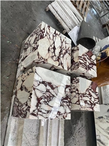 Large Plinth Coffee Table Calacatta Viola Honed Marble
