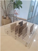 Acrylic Stone Sample Table Display Stands