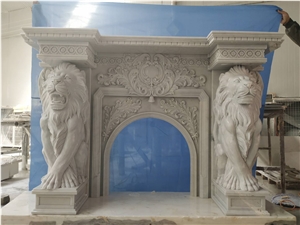 Artificial Stone Fireplace Mantel Marble Fireplace