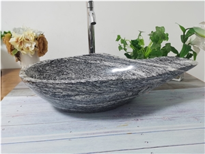 China Juparana Granite Vessel Sink For Bathroom