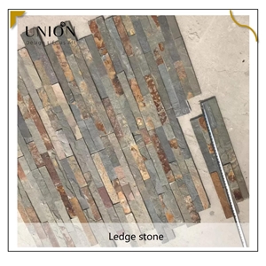 UNION DECO Multicolor Slate Wall Covering Ledge Stone Panel